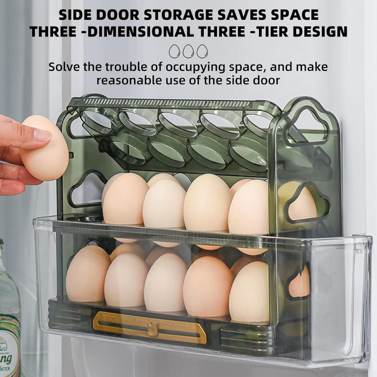 Miniatura 3 de Organizador almacenamiento huevos pd-33